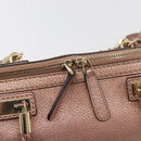 GUCCI Tote Bag Leather 2way Pink Gold 282300 Auth ka3524-18