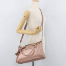 GUCCI Tote Bag Leather 2way Pink Gold 282300 Auth ka3524-25