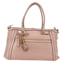 GUCCI Tote Bag Leather 2way Pink Gold 282300 Auth ka3524-13