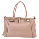 GUCCI Tote Bag Leather 2way Pink Gold 282300 Auth ka3524-2