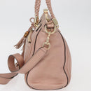 GUCCI Tote Bag Leather 2way Pink Gold 282300 Auth ka3524-3