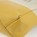 CELINE Hand Bag Leather 2way Beige Gold Auth ka3526-16