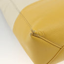 CELINE Hand Bag Leather 2way Beige Gold Auth ka3526-17