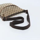 GUCCI GG Canvas Shoulder Bag Beige Silver 145857 Auth ka3527-7