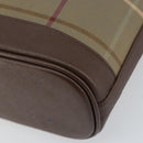 Burberrys Nova Check Shoulder Bag Canvas Beige Gold Auth ka353-15