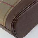 Burberrys Nova Check Shoulder Bag Canvas Beige Gold Auth ka353-16