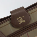 Burberrys Nova Check Shoulder Bag Canvas Beige Gold Auth ka353-10