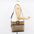 Burberrys Nova Check Shoulder Bag Canvas Beige Gold Auth ka353-22