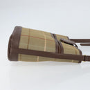 Burberrys Nova Check Shoulder Bag Canvas Beige Gold Auth ka353-3