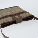 Burberrys Nova Check Shoulder Bag Canvas Beige Gold Auth ka353-6