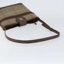 Burberrys Nova Check Shoulder Bag Canvas Beige Gold Auth ka353-7