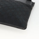 GUCCI GG Canvas Shoulder Bag Black Silver 019 0348 Auth ka3532-10