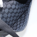 GUCCI GG Canvas Shoulder Bag Black Silver 019 0348 Auth ka3532-21