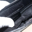 GUCCI GG Canvas Shoulder Bag Black Silver 019 0348 Auth ka3532-22