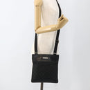 GUCCI GG Canvas Shoulder Bag Black Silver 019 0348 Auth ka3532-23