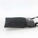 GUCCI GG Canvas Shoulder Bag Black Silver 019 0348 Auth ka3532-5