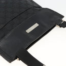 GUCCI GG Canvas Shoulder Bag Black Silver 019 0348 Auth ka3532-6