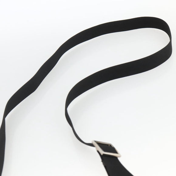 GUCCI GG Canvas Shoulder Bag Black Silver 019 0348 Auth ka3532