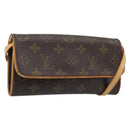 LOUIS VUITTON Monogram Pochette Twin PM Shoulder Bag M51854 LV Auth ka3535-1