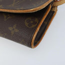 LOUIS VUITTON Monogram Pochette Twin PM Shoulder Bag M51854 LV Auth ka3535-9
