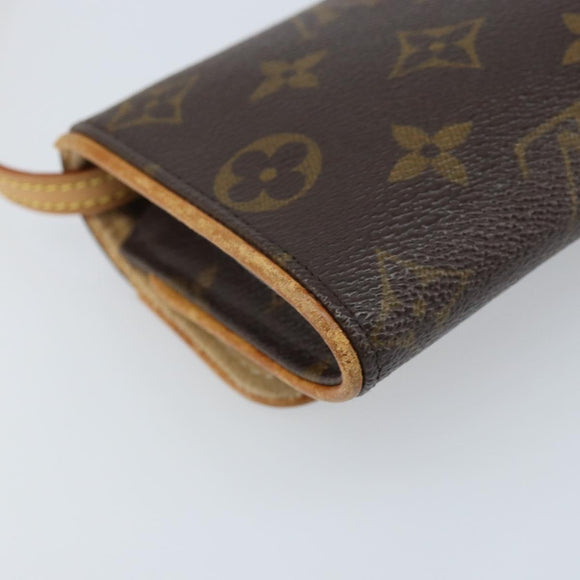 LOUIS VUITTON Monogram Pochette Twin PM Shoulder Bag M51854 LV Auth ka3535