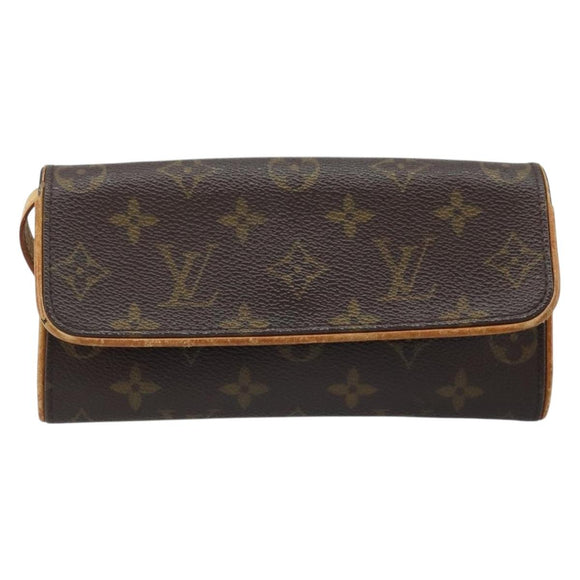 LOUIS VUITTON Monogram Pochette Twin PM Shoulder Bag M51854 LV Auth ka3535