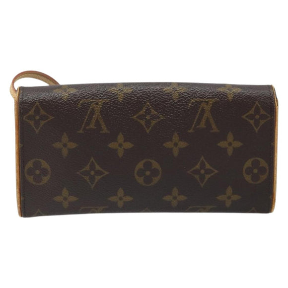 LOUIS VUITTON Monogram Pochette Twin PM Shoulder Bag M51854 LV Auth ka3535