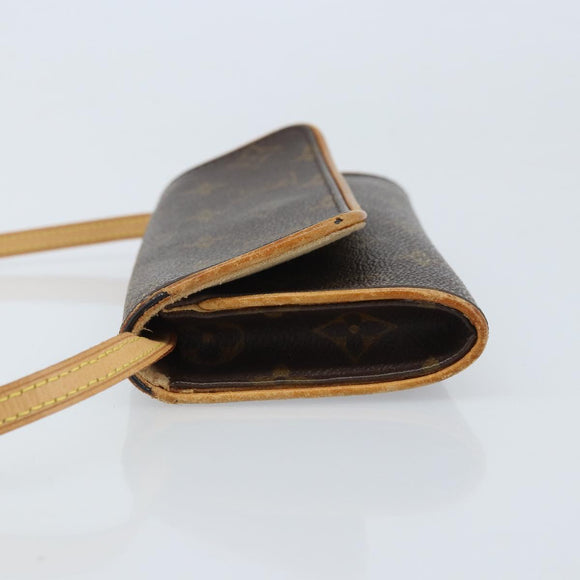 LOUIS VUITTON Monogram Pochette Twin PM Shoulder Bag M51854 LV Auth ka3535