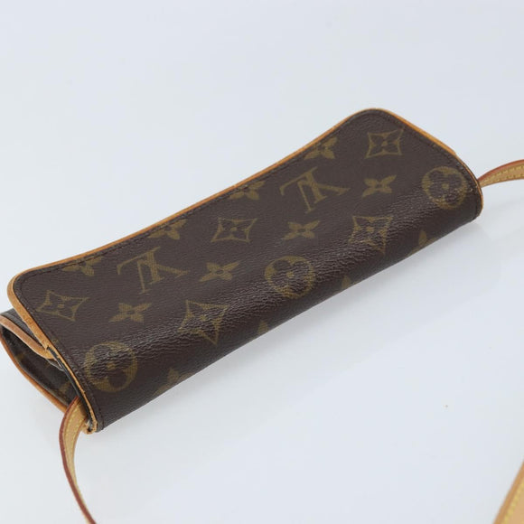 LOUIS VUITTON Monogram Pochette Twin PM Shoulder Bag M51854 LV Auth ka3535