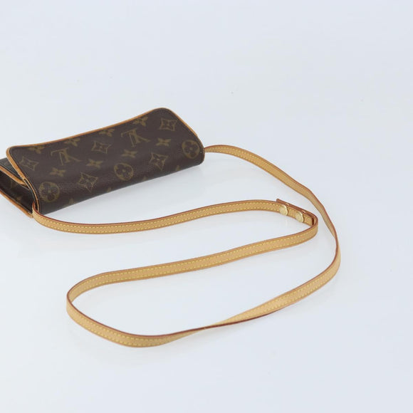 LOUIS VUITTON Monogram Pochette Twin PM Shoulder Bag M51854 LV Auth ka3535