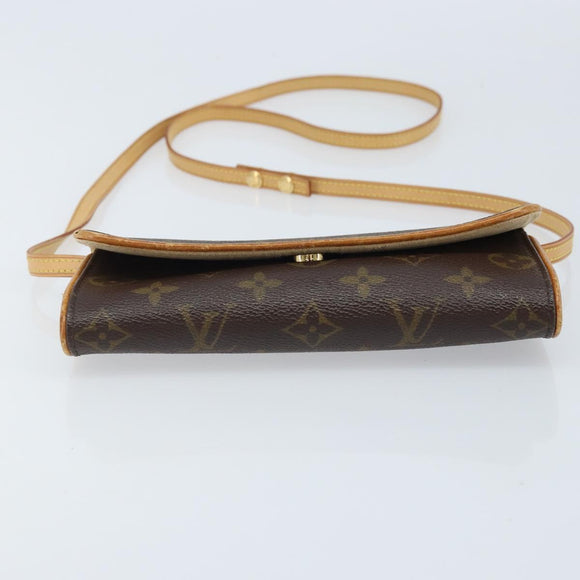 LOUIS VUITTON Monogram Pochette Twin PM Shoulder Bag M51854 LV Auth ka3535