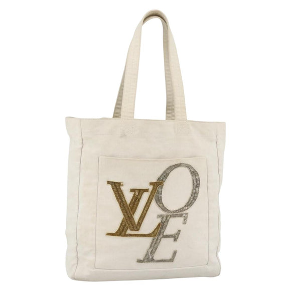 LOUIS VUITTON That's Love Tote MM Tragetasche Beige M95388 LV Auth ka3536