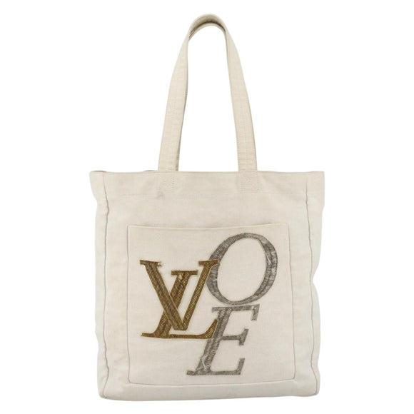 LOUIS VUITTON That's Love Tote MM Tragetasche Beige M95388 LV Auth ka3536