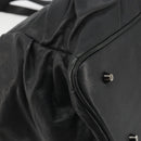 BURBERRY Hand Bag Leather Black Silver Auth ka3537-11
