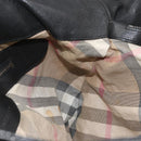 BURBERRY Hand Bag Leather Black Silver Auth ka3537-17