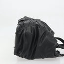 BURBERRY Hand Bag Leather Black Silver Auth ka3537-4