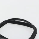 BURBERRY Hand Bag Leather Black Silver Auth ka3537-8