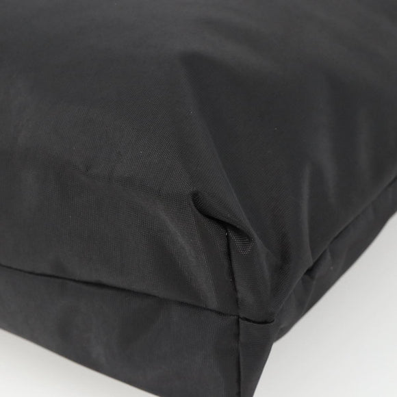 VERSACE Tote Bag Nylon Black Silver Auth ka3538