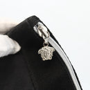 VERSACE Tote Bag Nylon Black Silver Auth ka3538-14