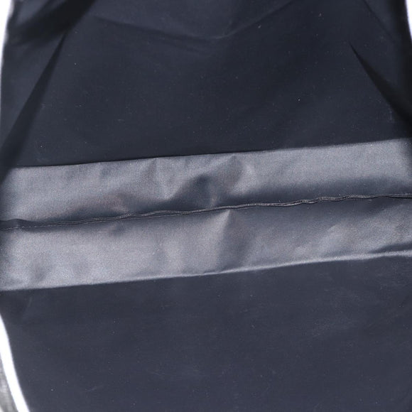 VERSACE Tote Bag Nylon Black Silver Auth ka3538