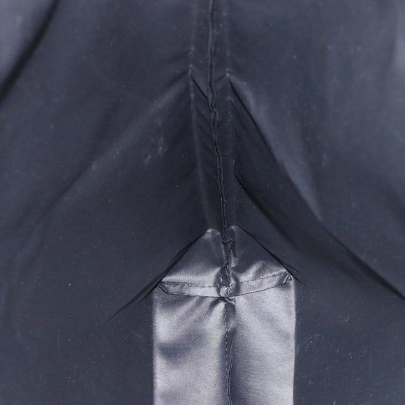 VERSACE Tote Bag Nylon Black Silver Auth ka3538