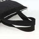 VERSACE Tote Bag Nylon Black Silver Auth ka3538-7