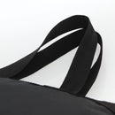 VERSACE Tote Bag Nylon Black Silver Auth ka3538-8