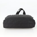 VERSACE Tote Bag Nylon Black Silver Auth ka3538-9