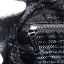 PRADA Shoulder Bag Nylon Black Silver Auth ka3541-23