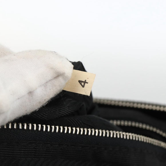 PRADA Shoulder Bag Nylon Black Silver Auth ka3541