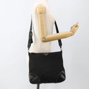 PRADA Shoulder Bag Nylon Black Silver Auth ka3541-25