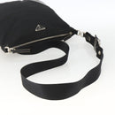 PRADA Shoulder Bag Nylon Black Silver Auth ka3541-7