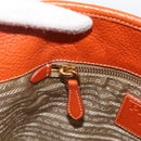 PRADA Hand Bag Logo jacquard 2way Beige Gold Auth ka3542-21