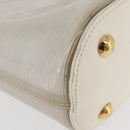 LOUIS VUITTON Epi Plage Mini lagoon Bay Hand Bag White M92263 LV Auth ka3546-9